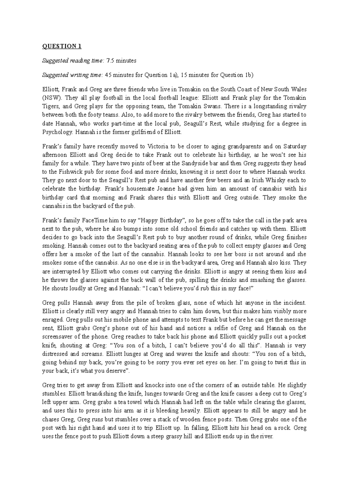 LLB 2021 Examination Paper - Past Paper Example - QUESTION 1 Suggested ...