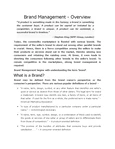 Brand Management-notes