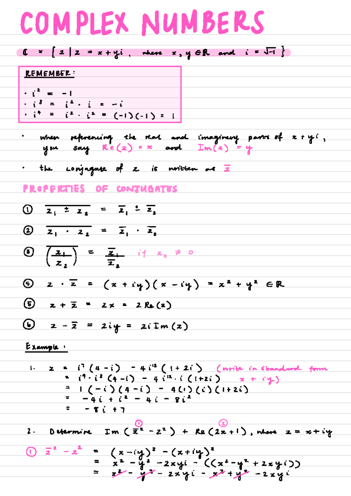 Engineering Mathematics 145: Complex Numbers Overview and