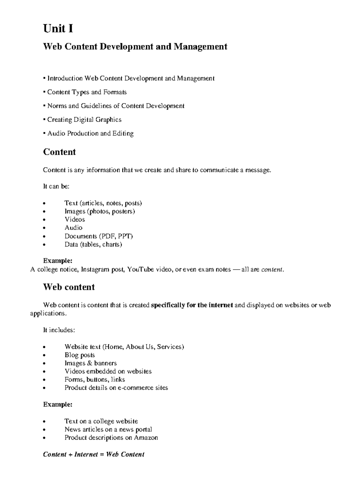 Module I - WCMS: Introduction to Web Content Development & Management ...