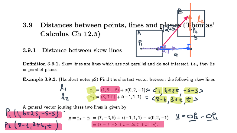 MATH1043 Block 4 Week 2 Lecture 3: Distances in Geometry - Studocu