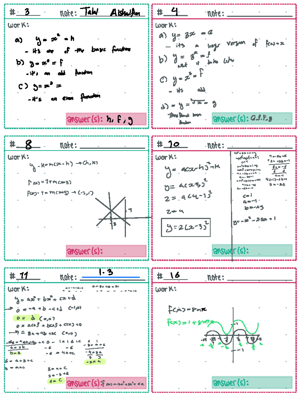 Math 51 Homework - Basic Functions and Transformations - Studocu