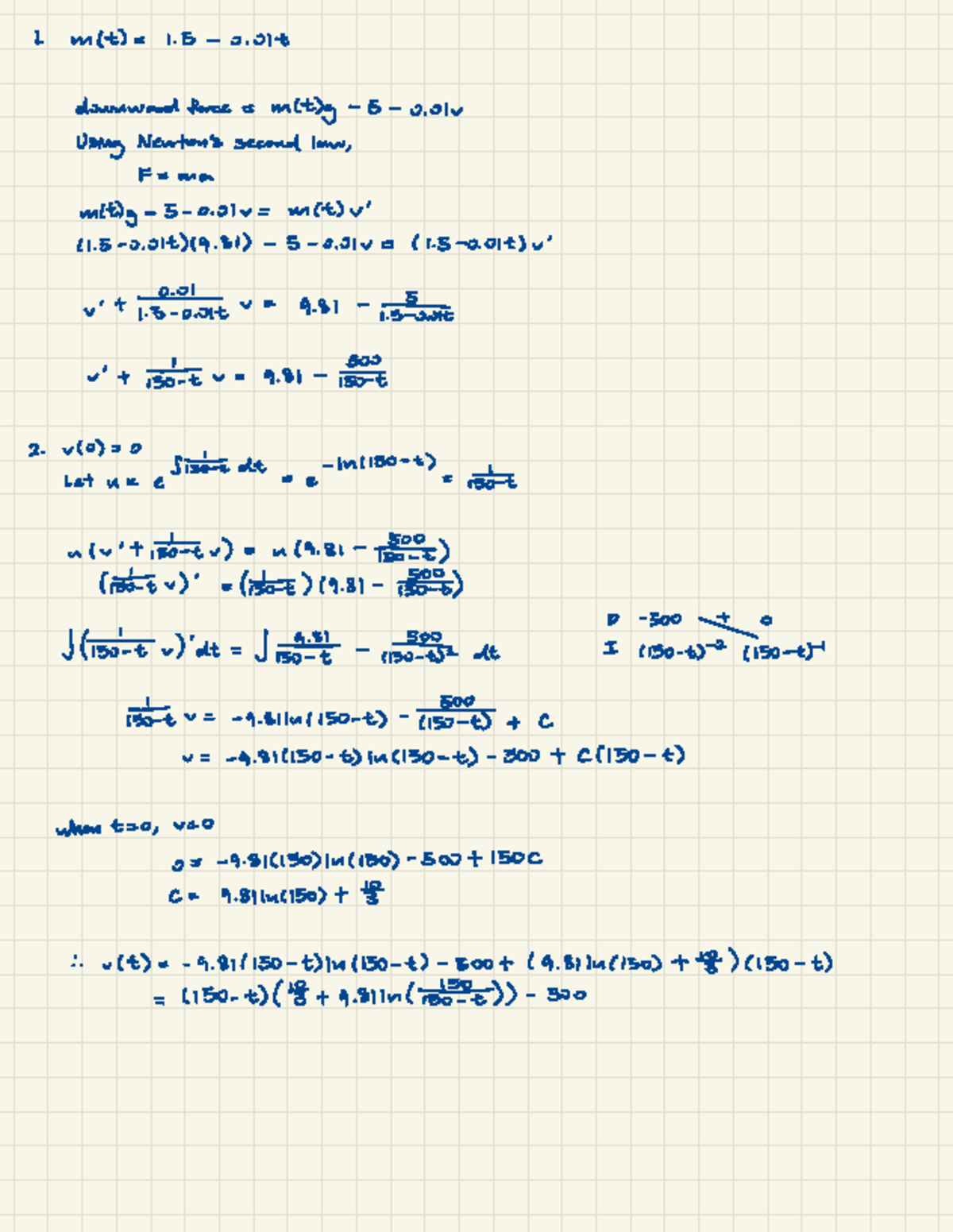 Tutorial 2 Assignment - Downward Force Analysis in Physics - Studocu