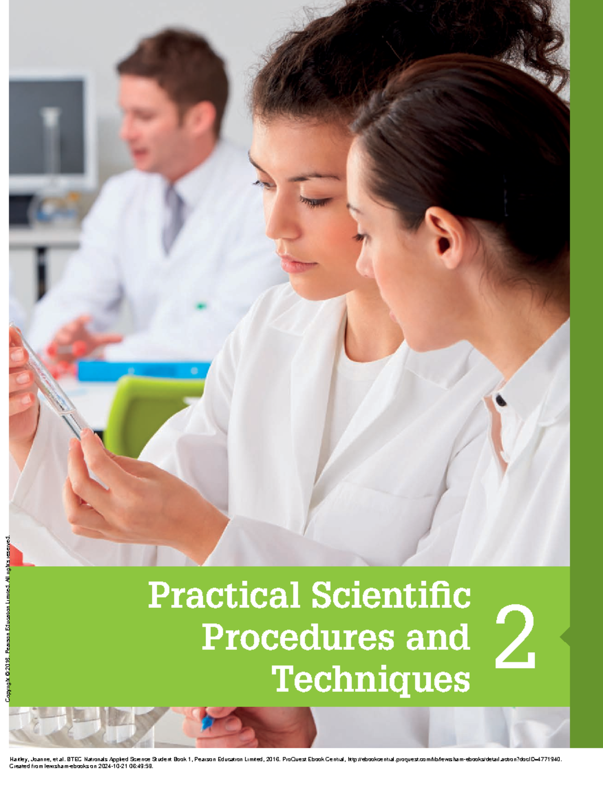 BTEC Nationals Applied Science Student Book 1 - (Chapter 2 Practical ...