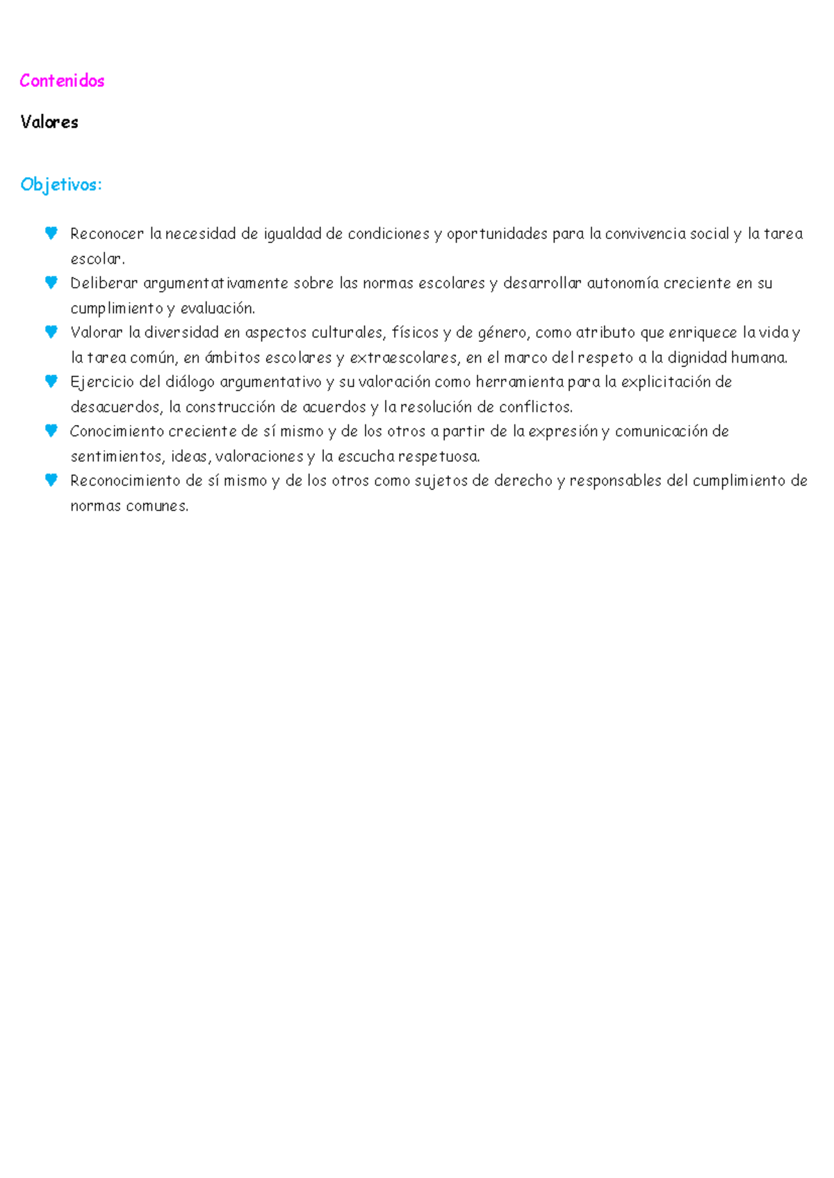 Identidad 1 - Secuencia: Valores y Normas para la Convivencia Escolar ...