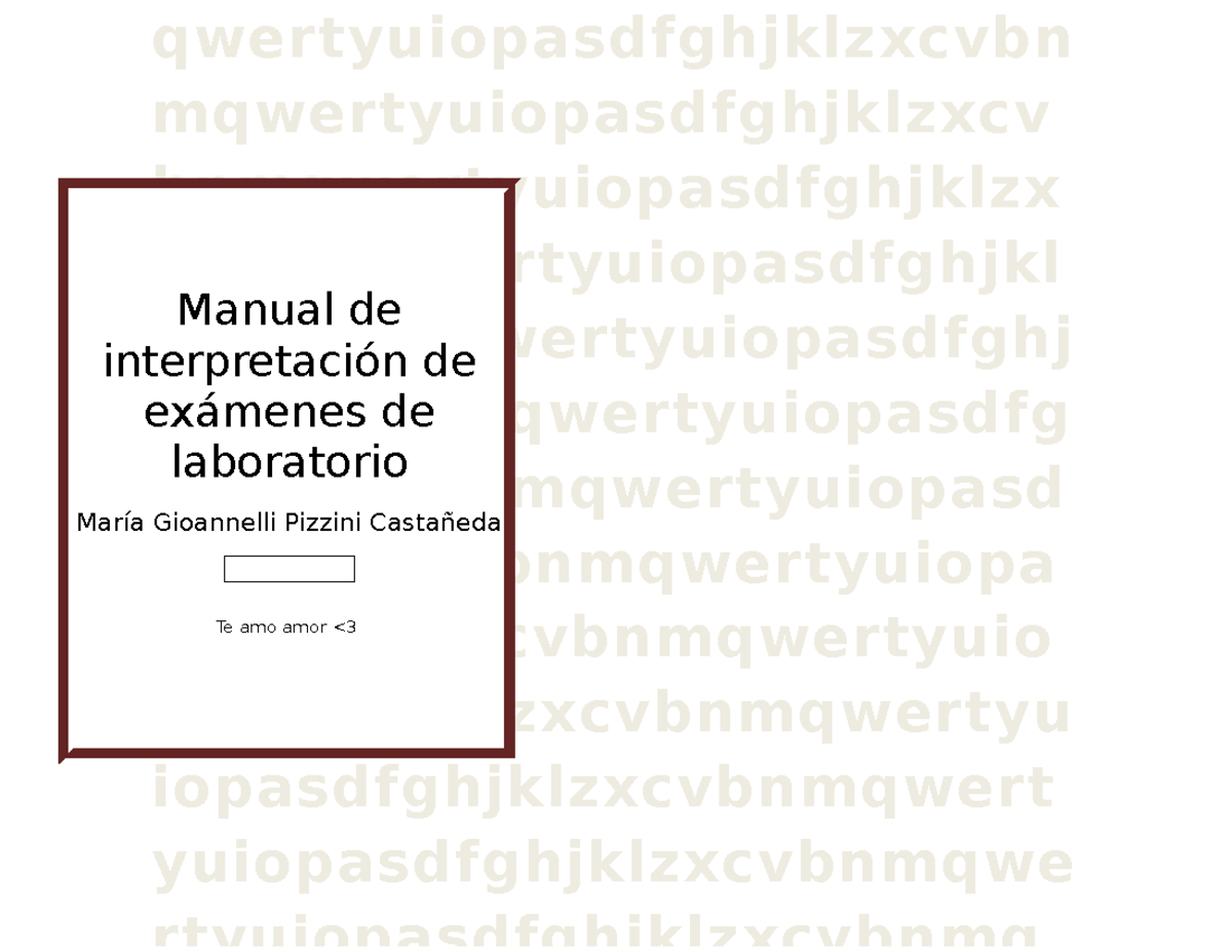 266301733 Manual de Interpretacion de Examenes de Laboratorio