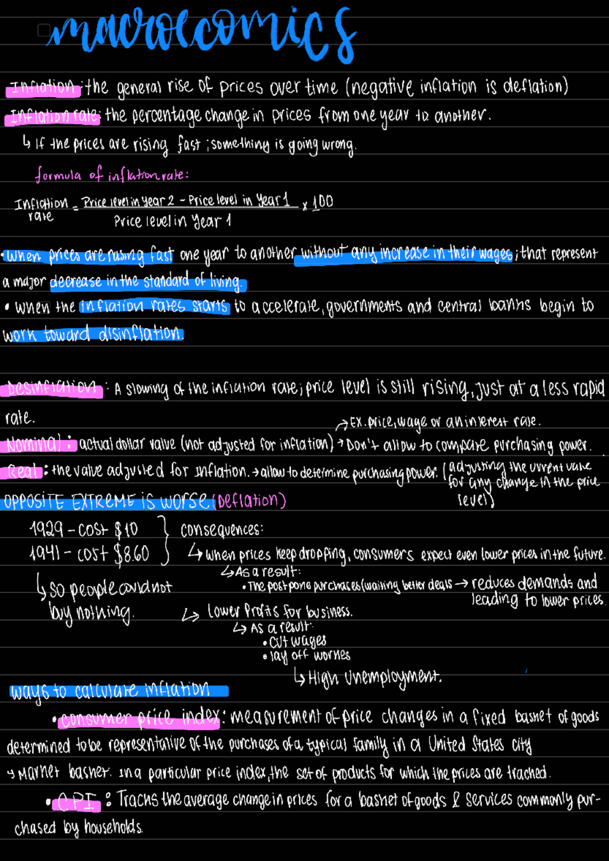 Price Indices Inflation Understanding Cpi And Inflation Rates Studocu