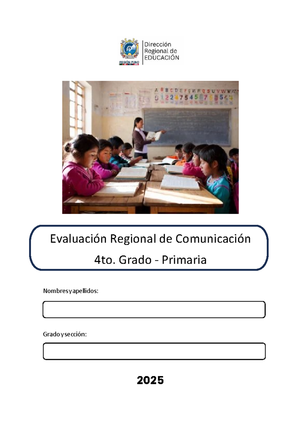 Evaluación Final de Comunicación 4to Grado - 2025 - Studocu