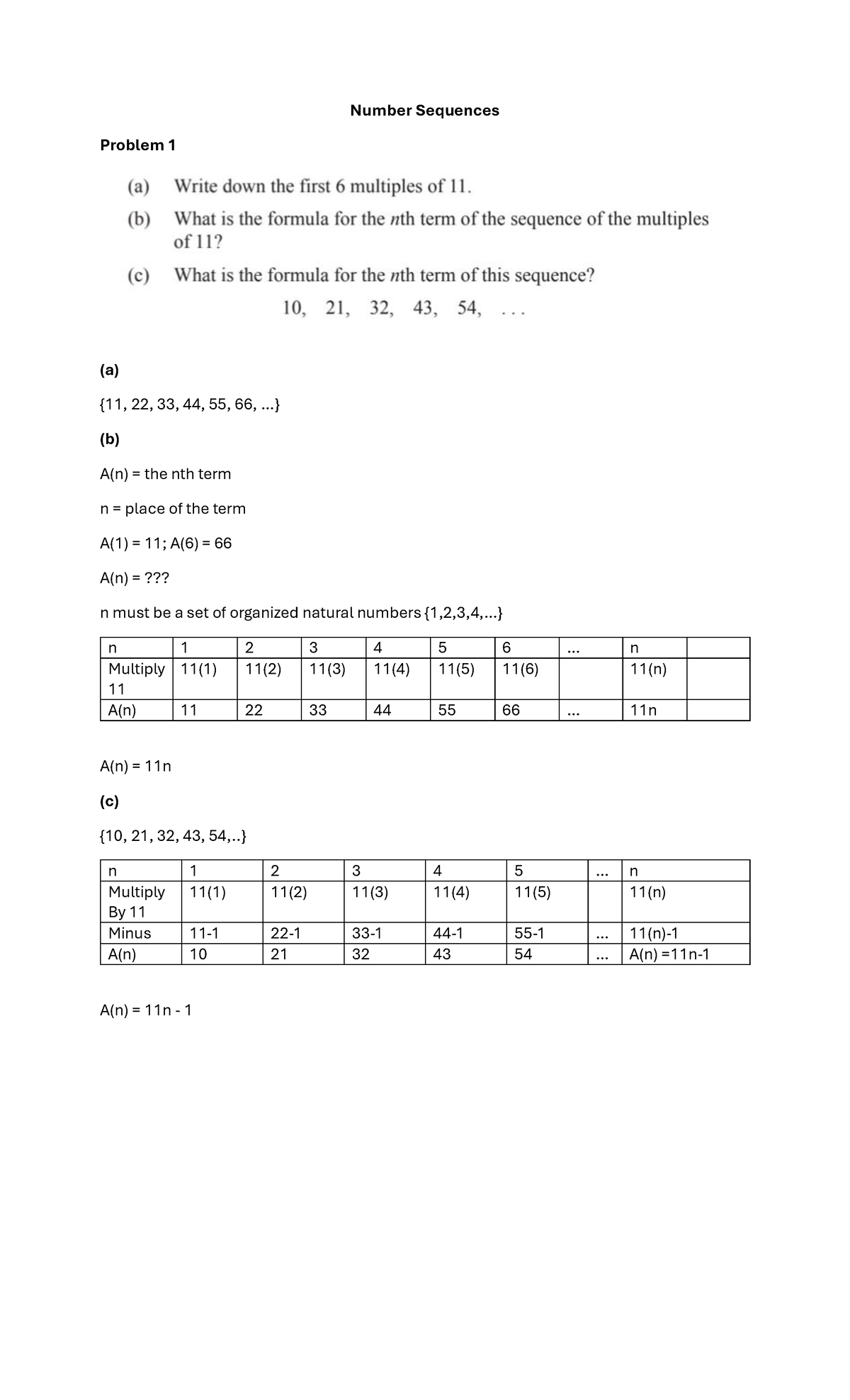 Number Sequences - Lecture Notes for Math 101 - Studocu