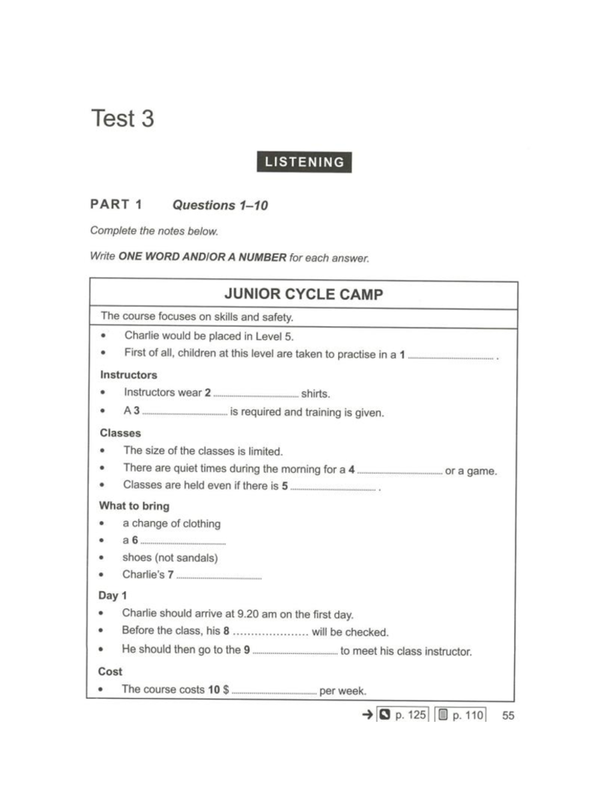 Cambridge 16 Test 3 Listening Part 1 & 2 Questions and Answers - Studocu
