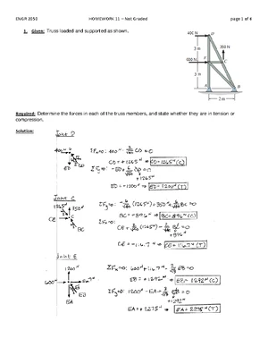 Engr 2050 statics quiz 2: exam instructions and questions - Studocu