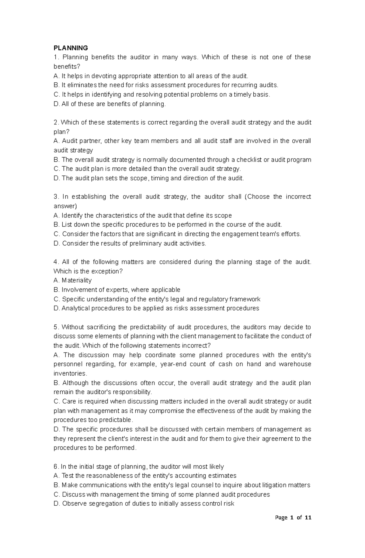 Midterm Quiz 1: AS5 - Audit Theory Insights and Questions - Studocu