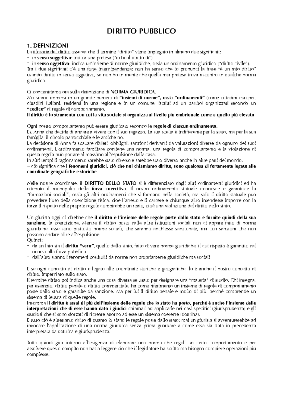 Manuale di Diritto Pubblico: Introduzione e Fondamenti Essenziali - Document Preview