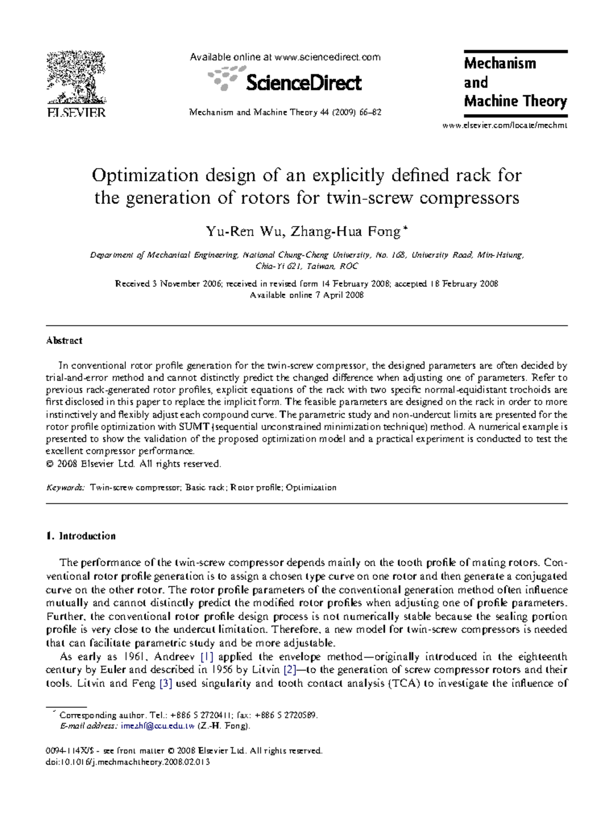Optimization Design of Rack for Compressor Rotors (ME 44) - Studocu