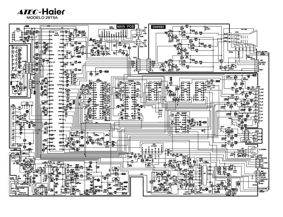 ATEC-Haier 29T5A Mute Main PCB Schematic and Components List - Studocu