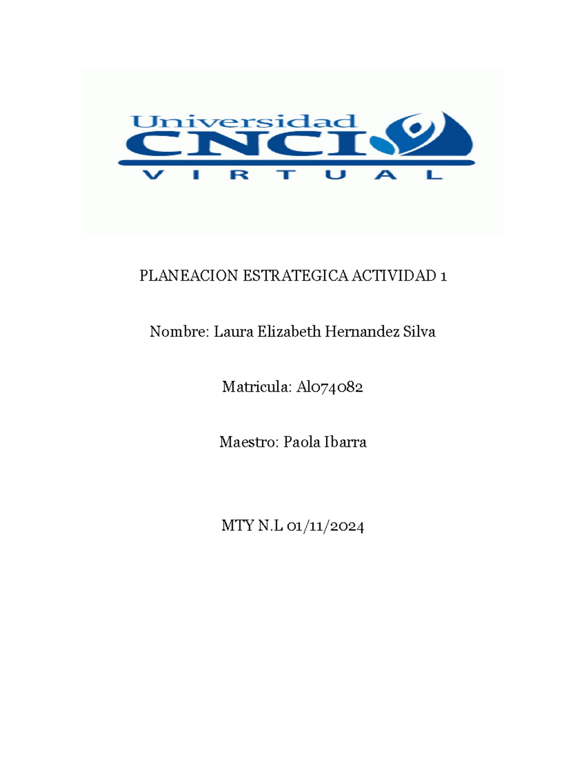 Planeacion Estrategica Actividad 1 - PLANEACION ESTRATEGICA ACTIVIDAD 1 ...