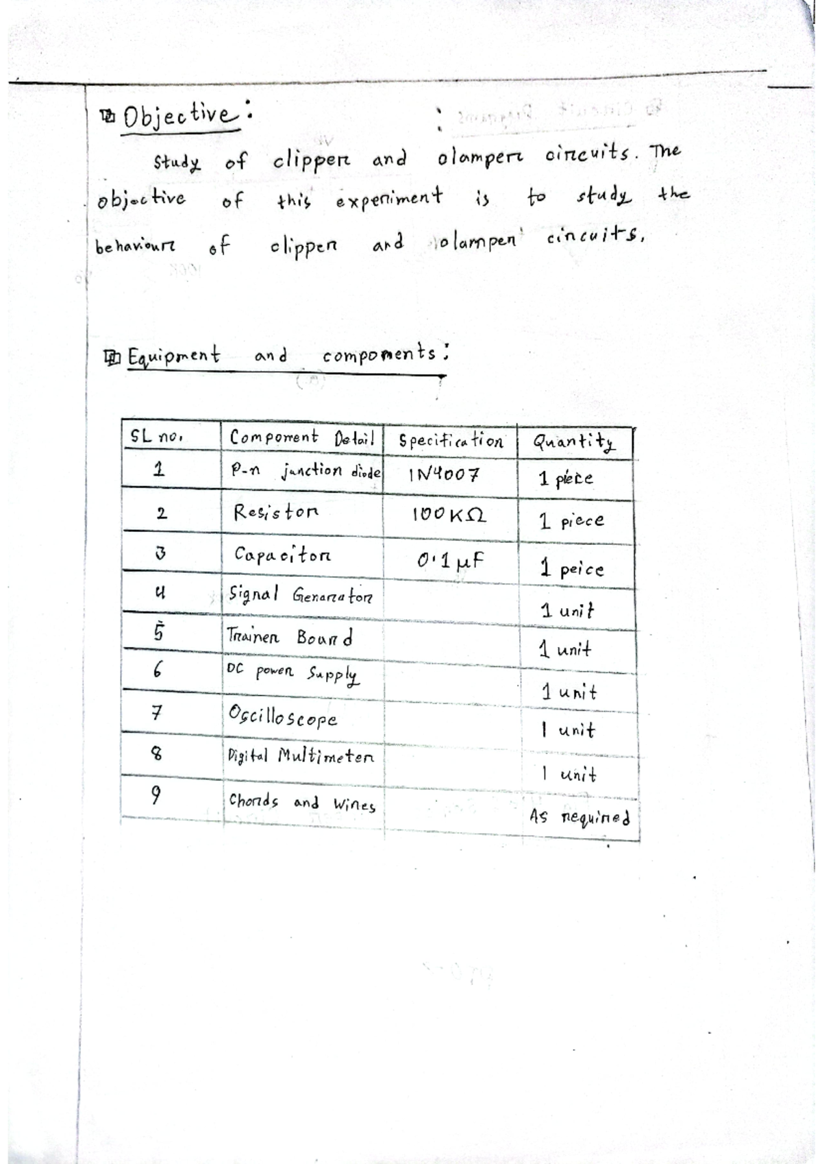 Lab Report: Study of Clipper and Clamper Circuits - EEE111 - Studocu