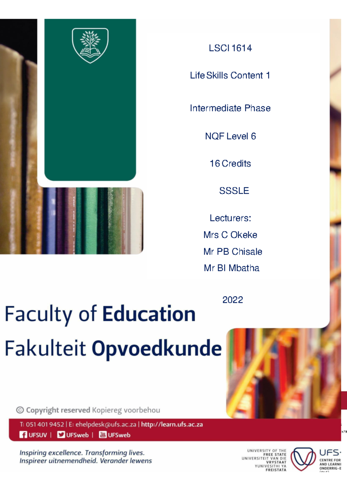 LSCI 1614 Life Skills Content 1 Study Guide - Final Exam 2022 - Studocu