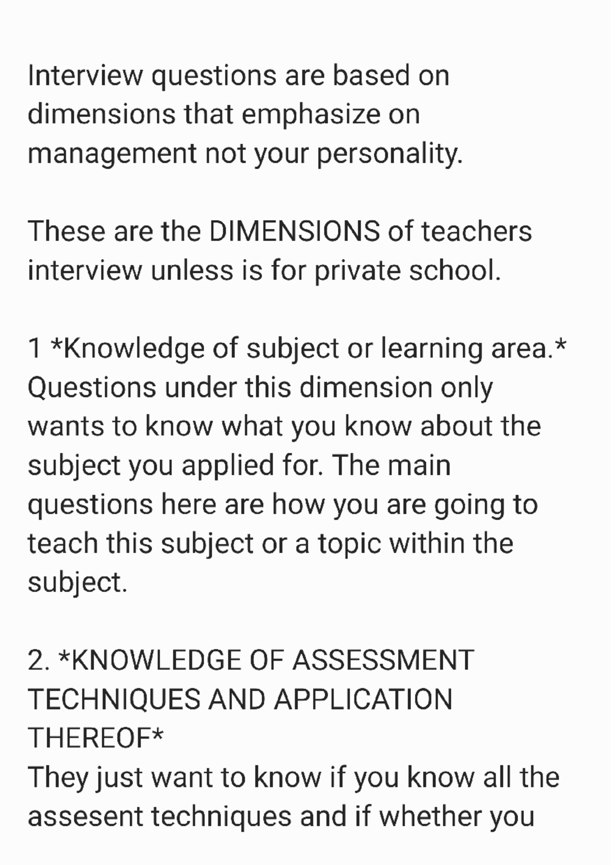CS1 Interview Questions for Educators - 221025 154825 - Studocu