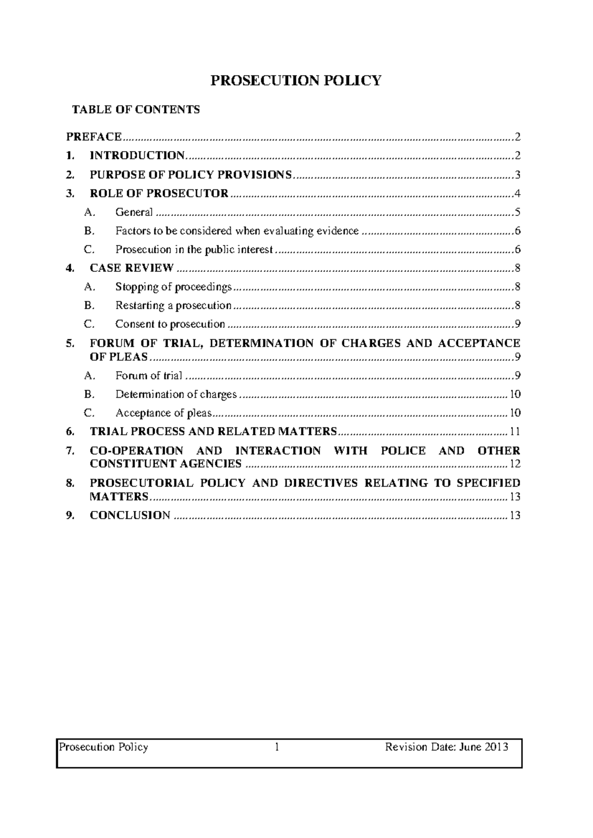 NPA Prosecution Policy Review and Guidelines: June 2013 Update - Studocu