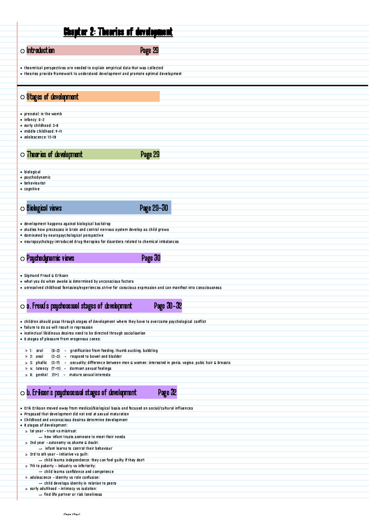 Chapter 2 Theories of development - Introduction Page 29 theoretical ...