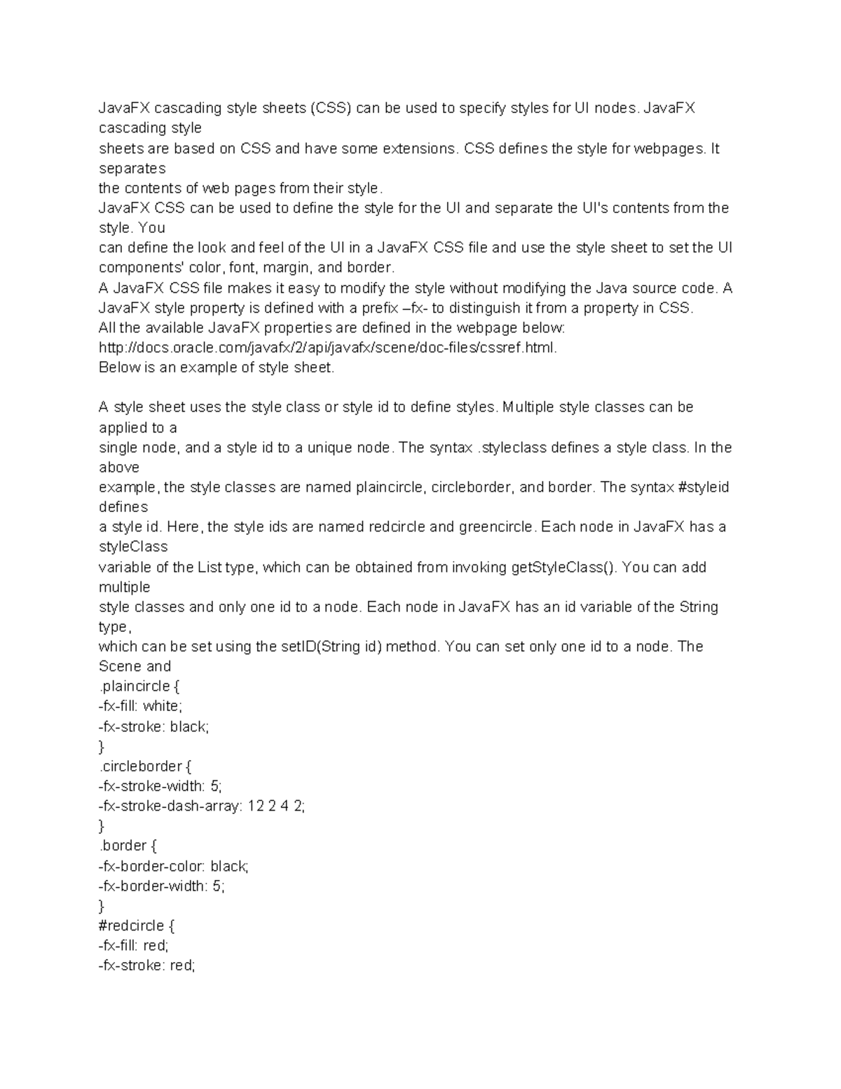 CS 213 Spring 2025 Note #12 – Understanding JavaFX CSS Styling ...