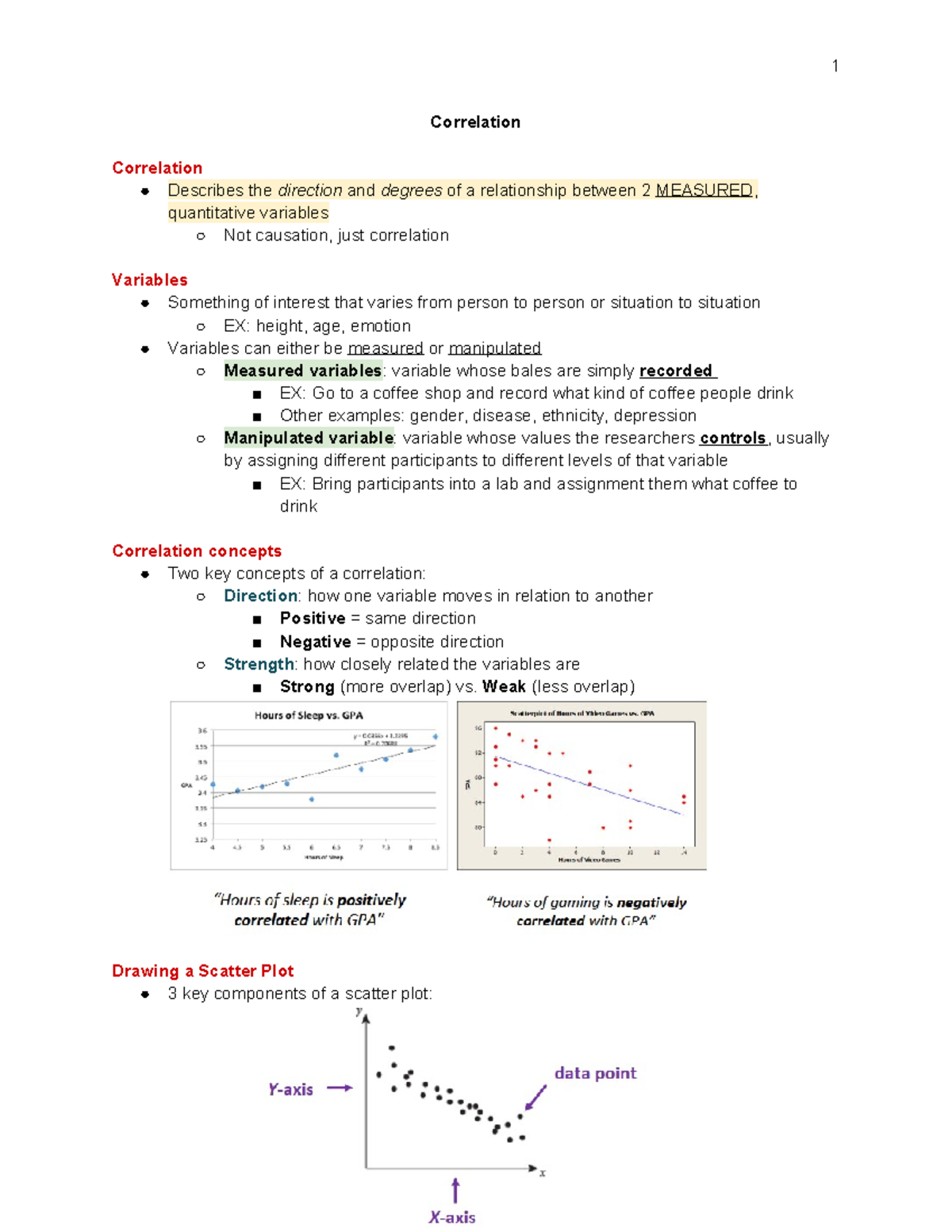 Lecture 3 16 January 2025 - Correlation Correlation Describes the ...