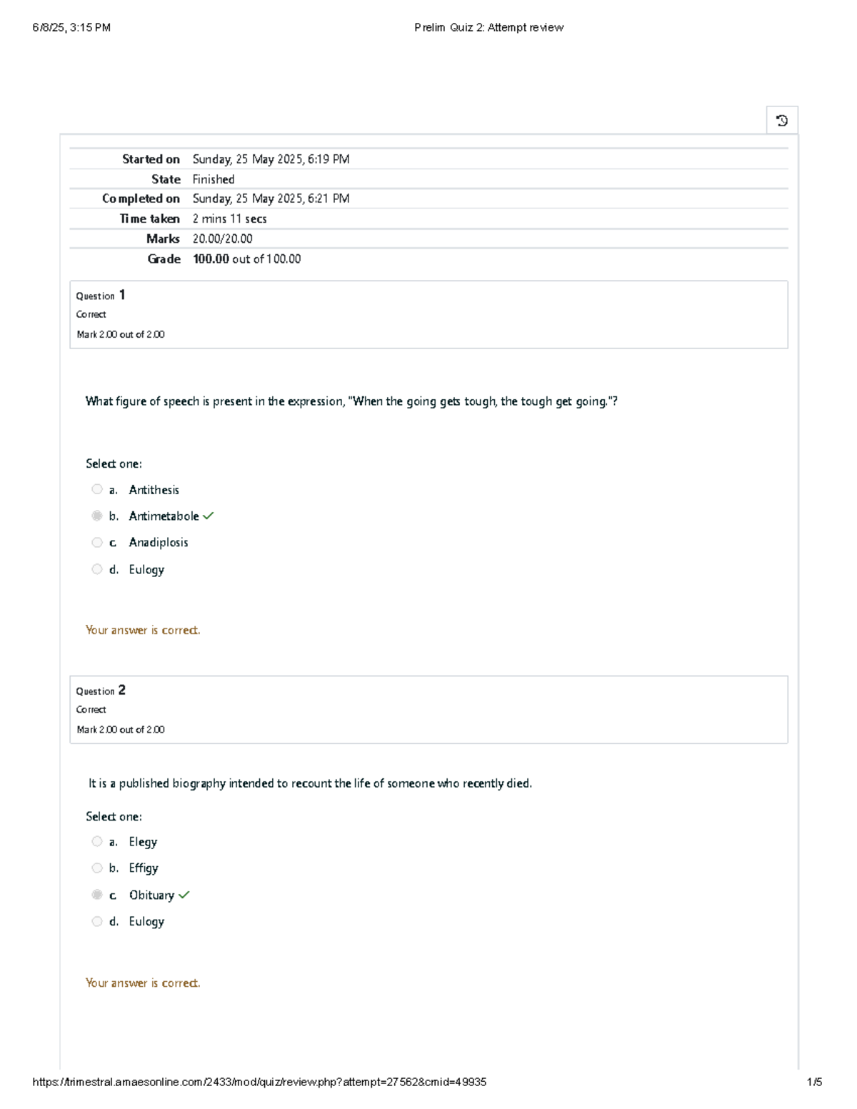 UGRD-ENGL6100B Purposive Communication Prelim Quiz 2 Review - Studocu