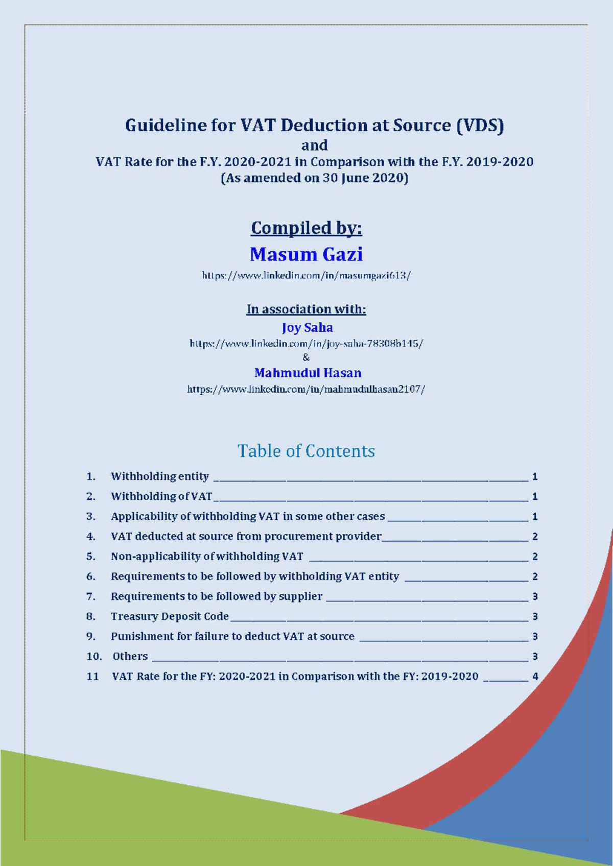 Guideline for VAT Deduction at Source VD - Guideline for VAT Deduction ...
