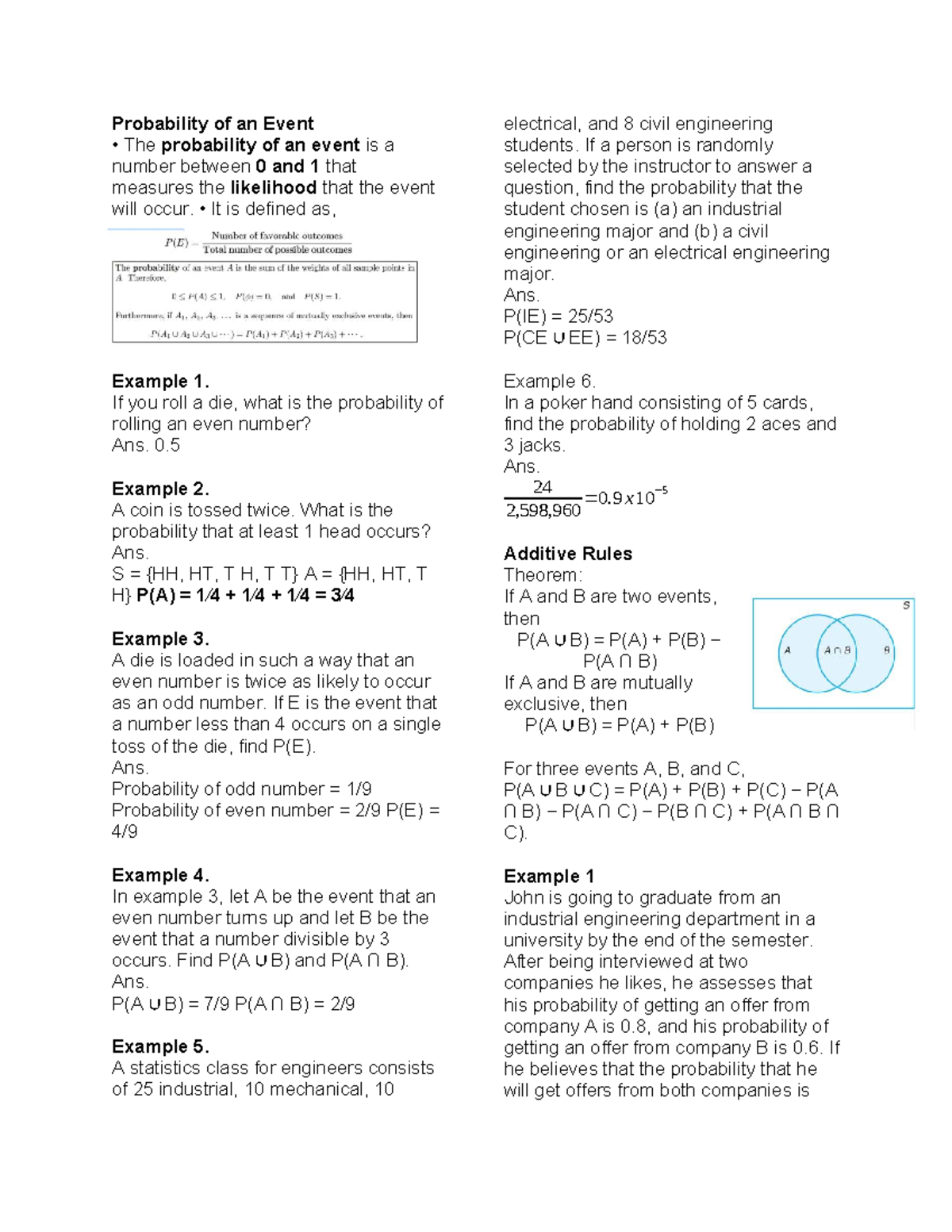 Probability of Events: Understanding Basics and Applications in ...