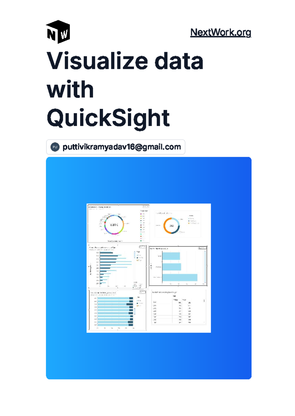 AWS Analytics QuickSight Project Overview and Data Visualization Guide ...