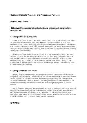 FS 3 Portfolio Content - sample - The following will be the contents of ...