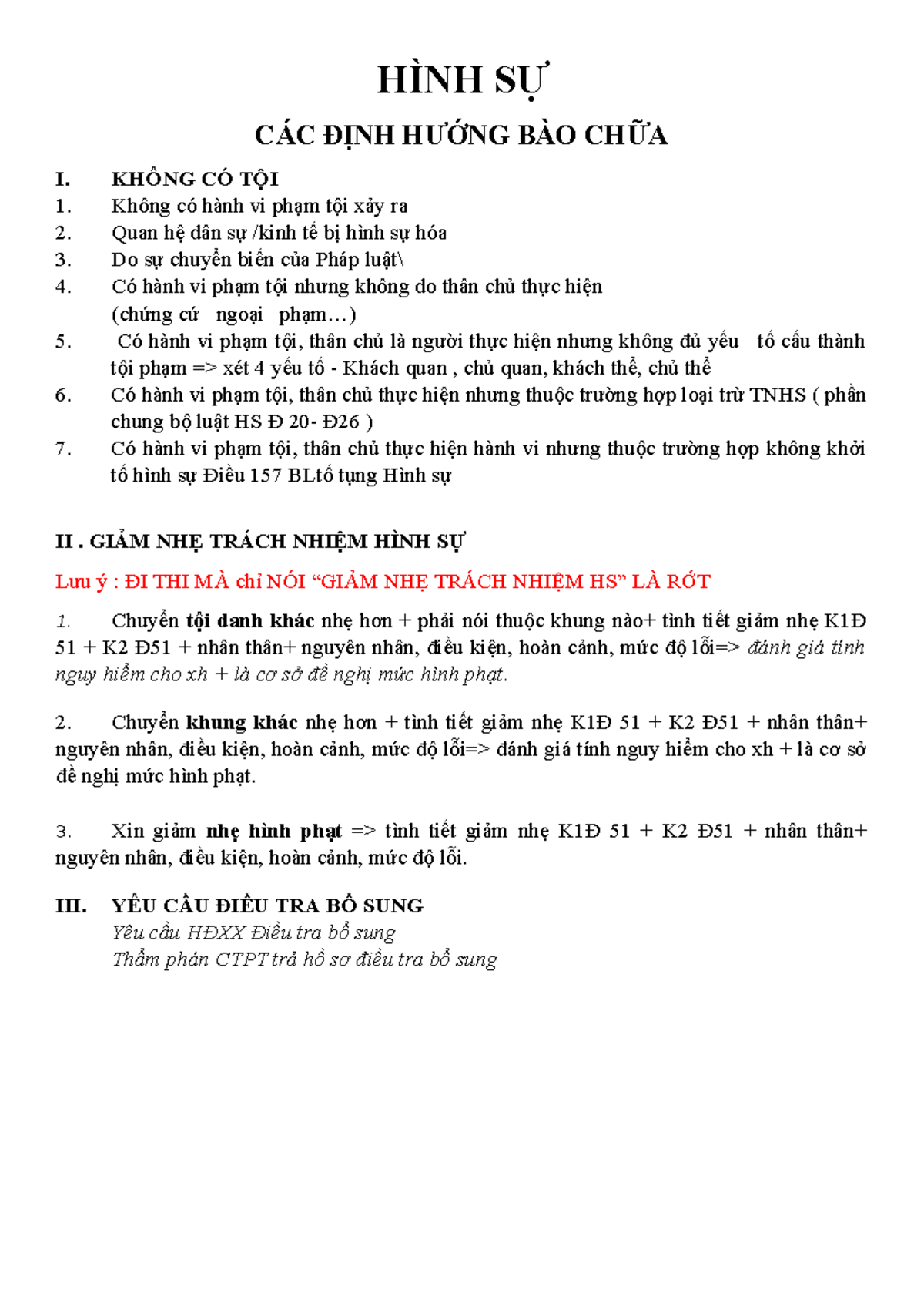 Hướng Dẫn Bào Chữa Hình Sự: Cấu Trúc và Chiến Lược Bào Chữa - Document Preview