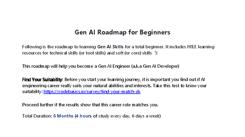 Gen AI Roadmap 2025: A Beginner's Guide to Python Skills - Studocu