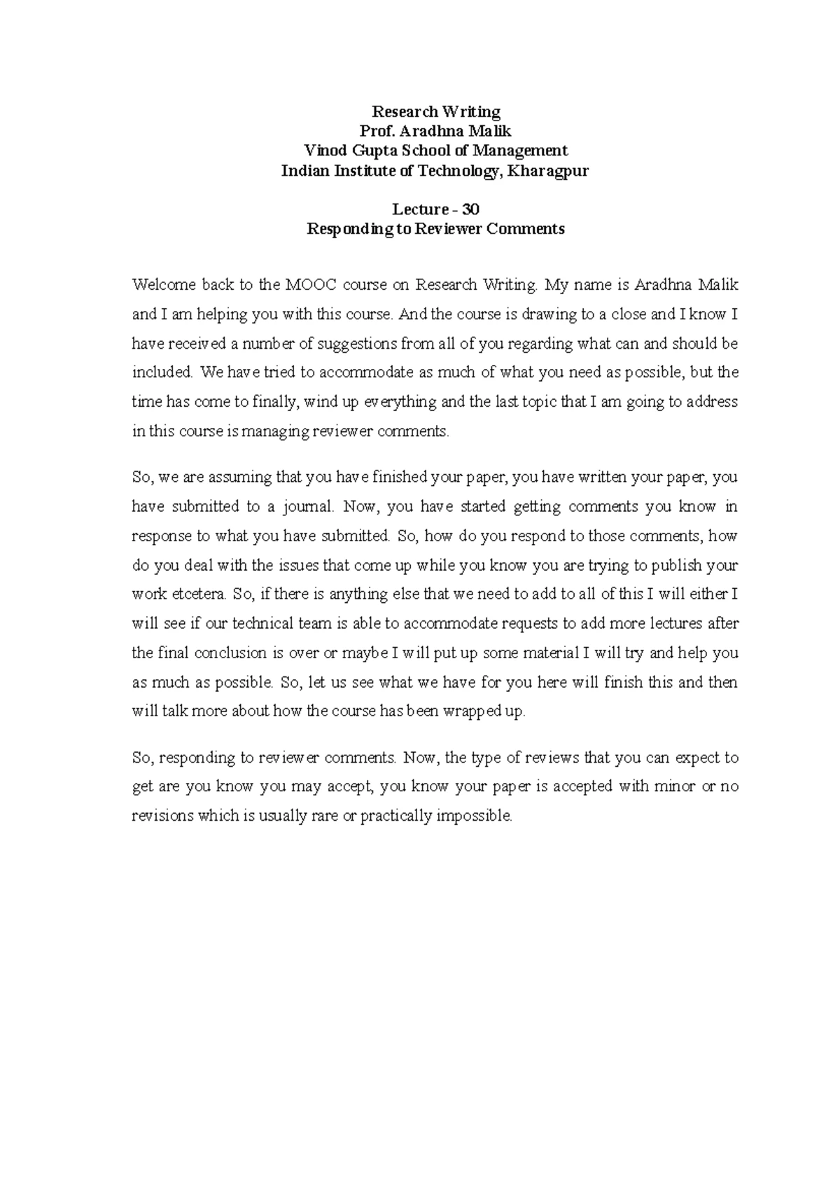 Lec28 - Editing and Proofreading Strategies in Research Writing - Studocu