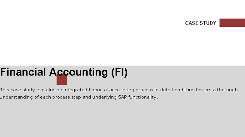 CASE STUDY Financial Accounting (FI) - Accounts Payable Process - Studocu