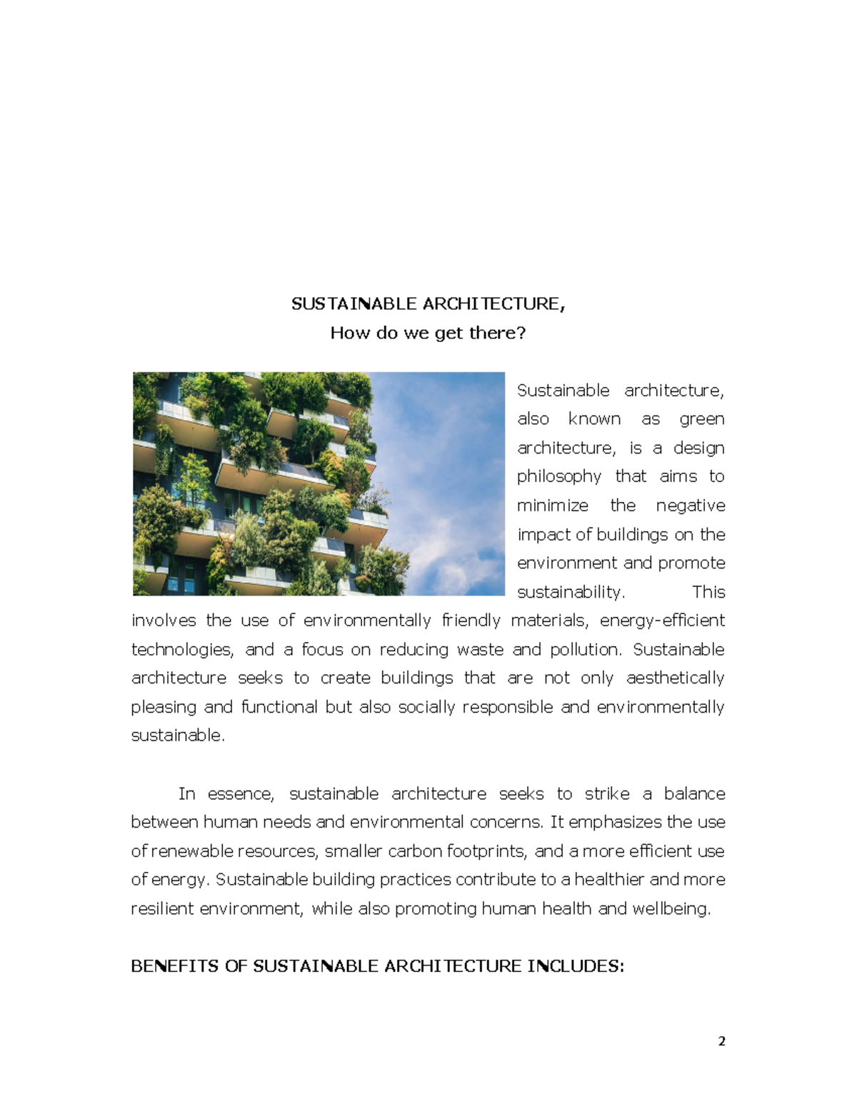 View of Sustainable Energy Efficiency in Buildings - SUSTAINABLE ARCHITECTURE ...