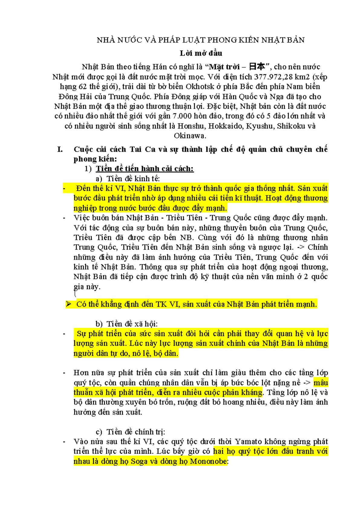 Tổng Hợp Về Nhà Nước và Pháp Luật Phong Kiến Nhật Bản (687705549) - Document Preview
