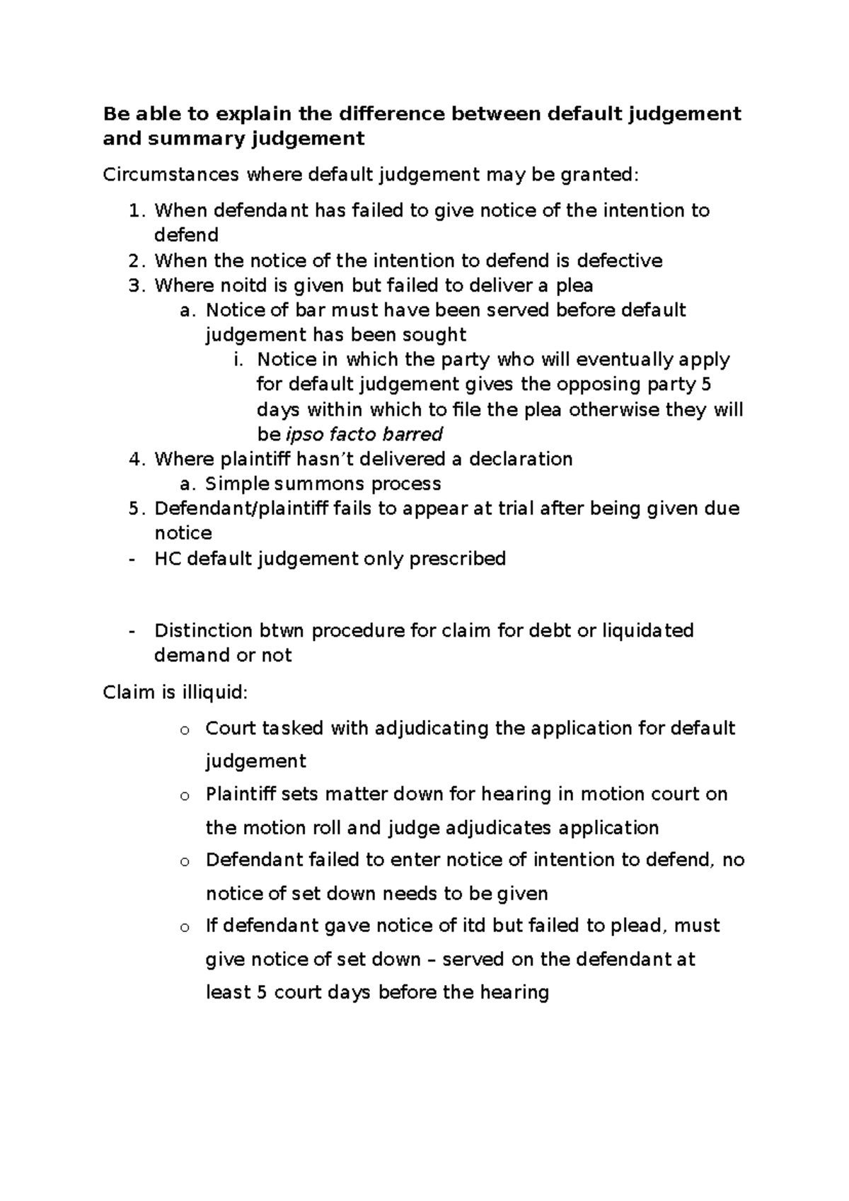 Civil Procedure (CIV 101): Default vs. Summary Judgement Explained ...