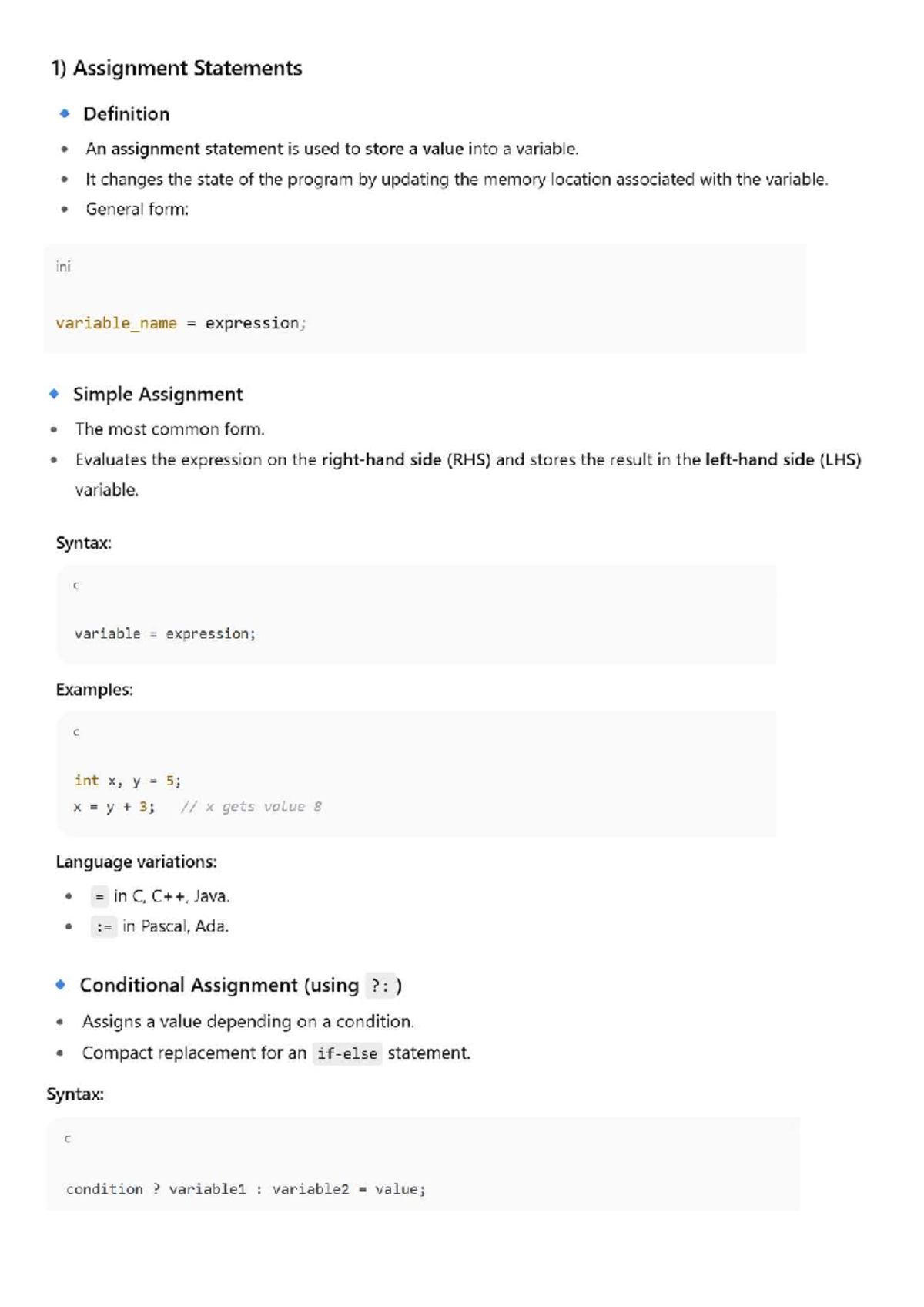PP Module 2 Assignment - Understanding Assignment Statements in ...