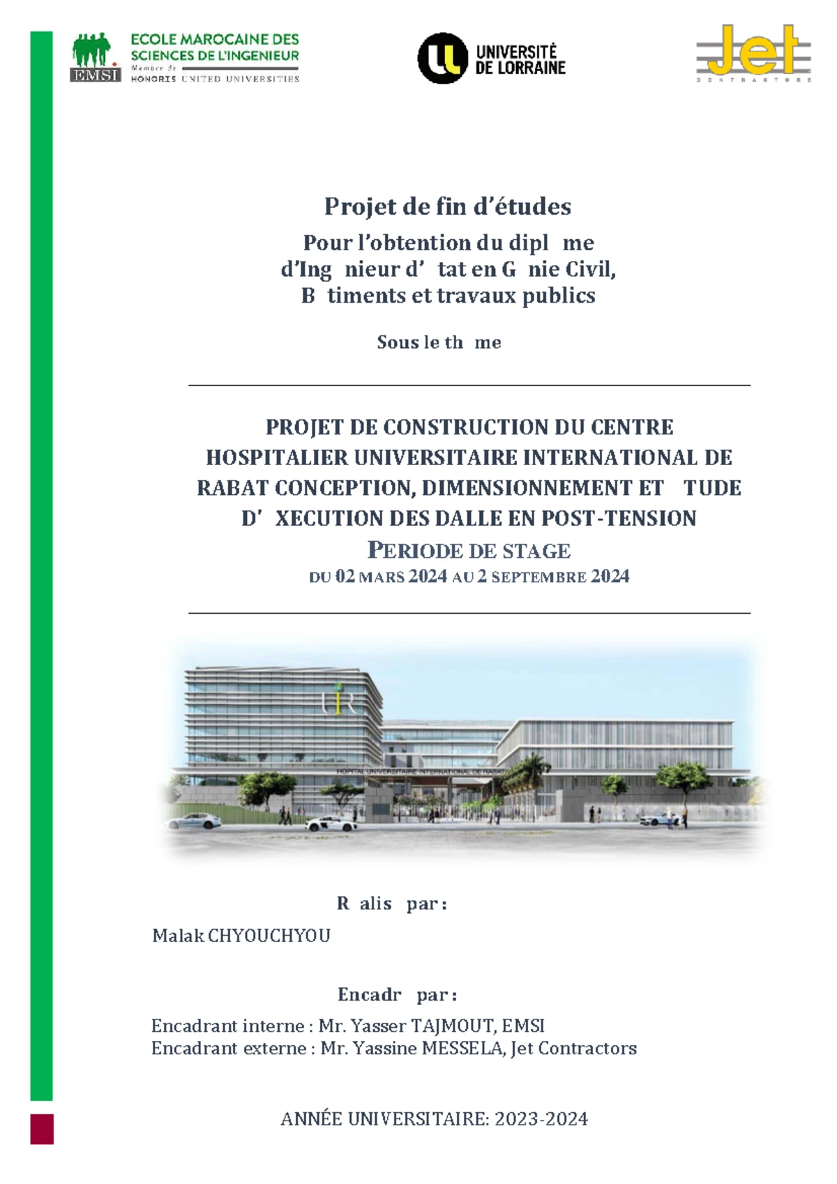 Riad et ziad - projet de fin d'études - Droit Civil - Fondation ...