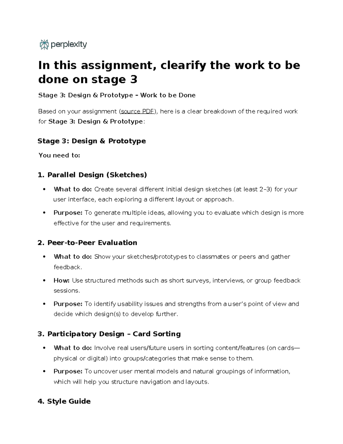 CS101: Stage 3 Design Prototype Assignment Breakdown - Studocu