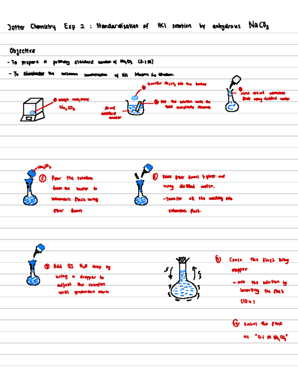 Jotter standardisation of hcl by anhydrous naco3 - Jotter Chemistry Exp ...