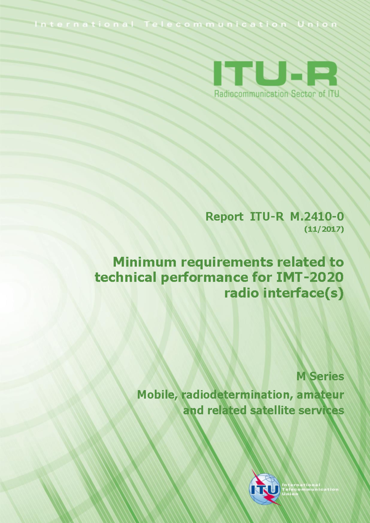 Minimum Technical Performance Requirements for Radio Interfaces M ...