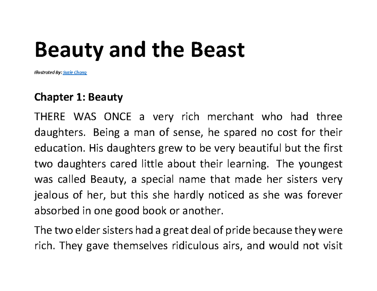 Beauty and the Beas5 - story book - Beauty and the Beast Illustrated By ...