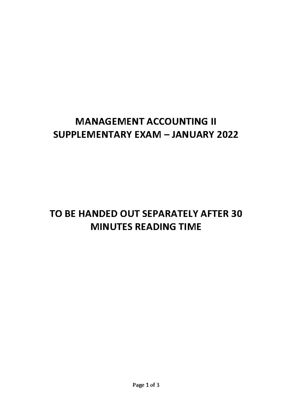 2021 Supp Exam - Required v F - Page 1 of 3 MANAGEMENT ACCOUNTING II ...