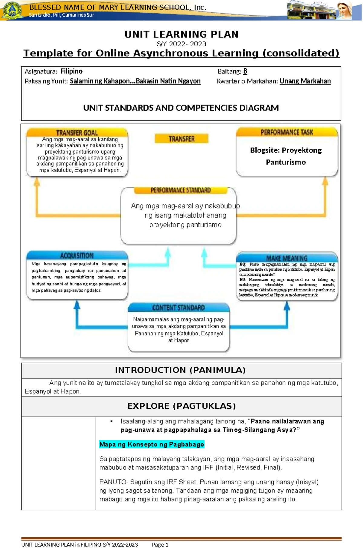 SS FOR ARI AND GEO - LEARNING SHEETS: Geometric & Arithmetic Series ...