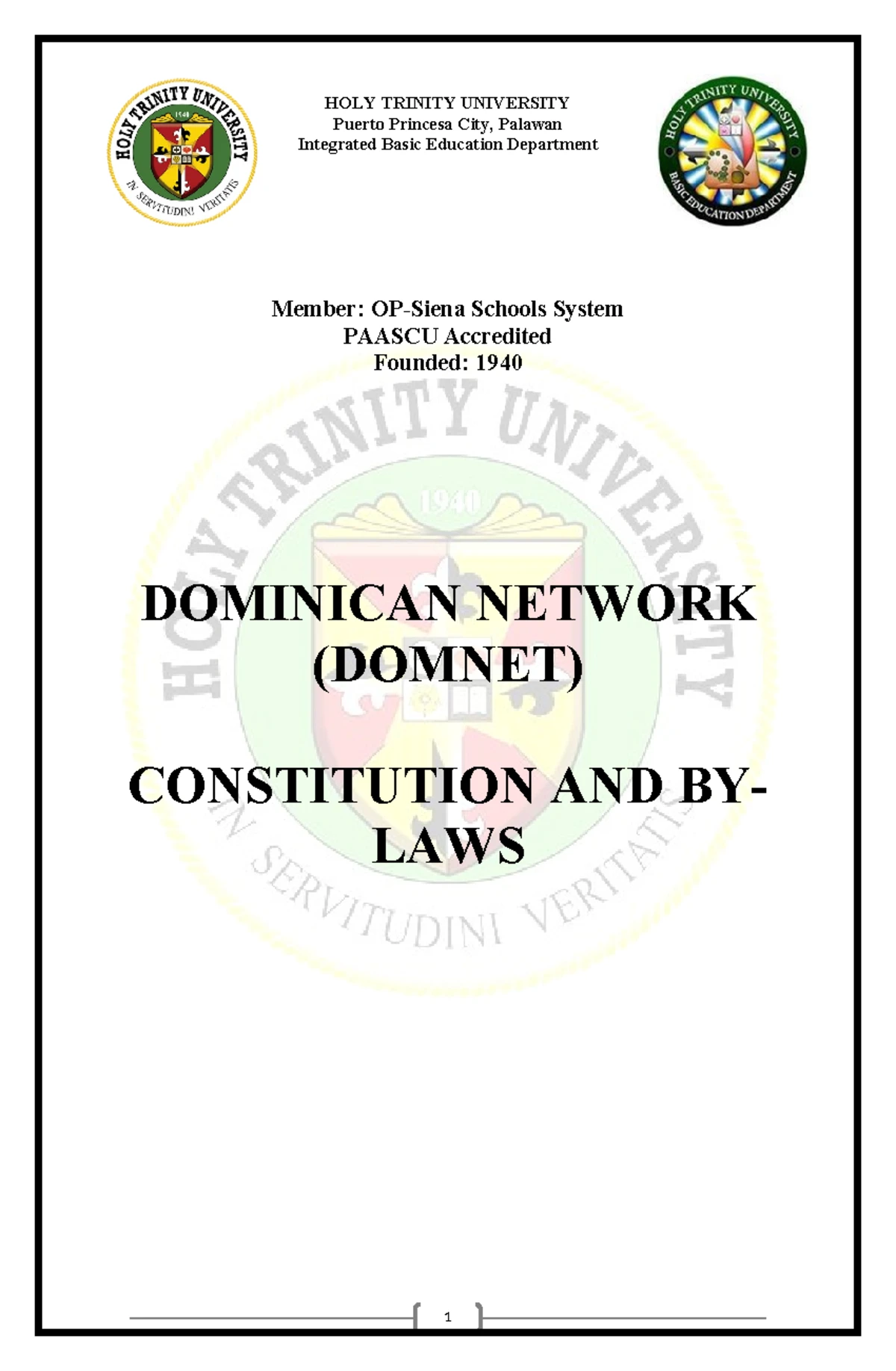 Activity Clubs Documents (By-Laws, Plan of Activities, and Ten System ...
