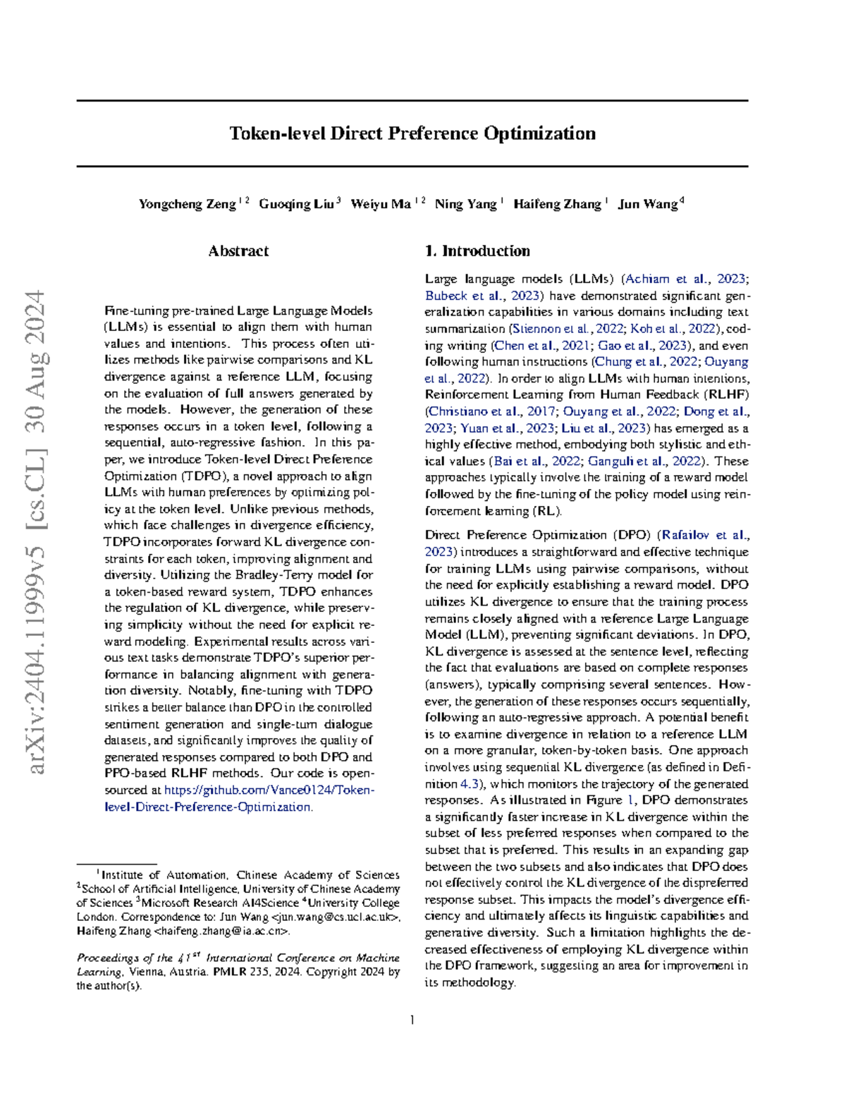 Direct Preference Optimization (TDPO) Methodology and Experiments - Studocu