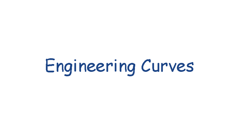 Engineering Curves: Ellipse, Parabola, Hyperbola & More - Studocu
